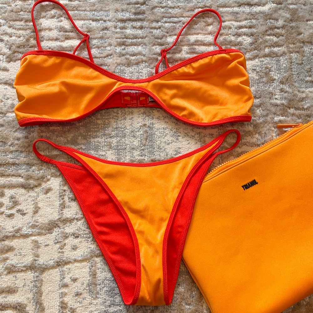 Triangl WINI - PRIKA ORANGE BIKINI